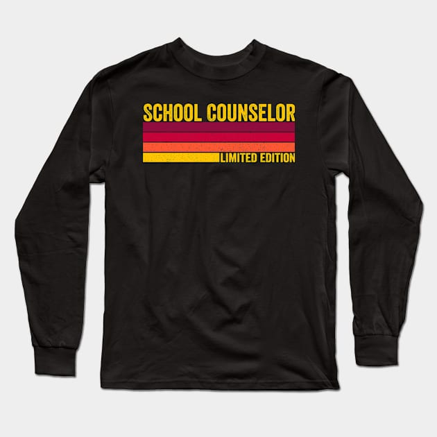 School Counselor Long Sleeve T-Shirt by ChadPill